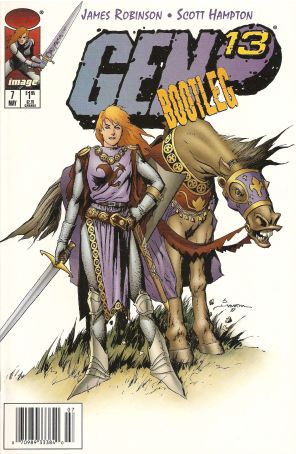 Gen13 Bootleg 7 (Newsstand) published by Image with cover art by Scott Hampton