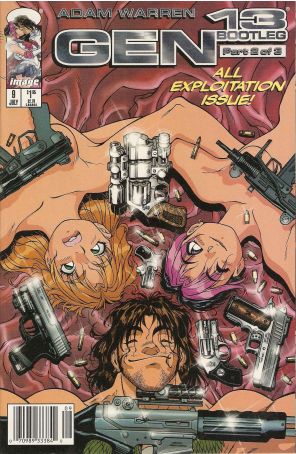 Gen13 Bootleg 9 (Newsstand) published by Image with cover art by Adam Warren
