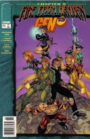 Gen13 11 (Newsstand) published by Image with cover art by J. Scott Campbell