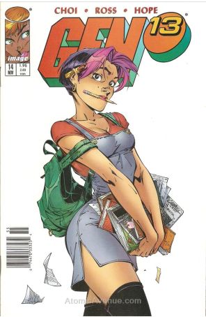 Gen13 14 (Newsstand) published by Image with cover art by J. Scott Campbell