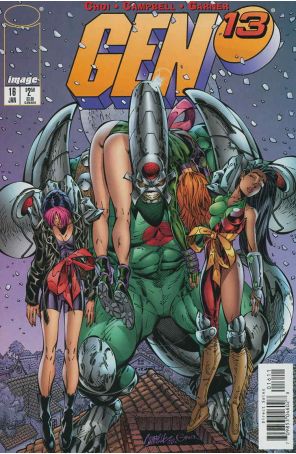 Gen13 16 published by Image with cover art by J. Scott Campbell
