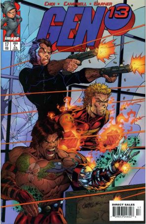 Gen13 17 published by Image with cover art by J. Scott Campbell