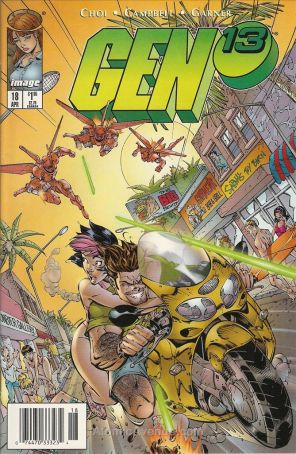 Gen13 18 (Newsstand) published by Image with cover art by J. Scott Campbell