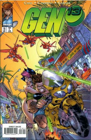 Gen13 18 published by Image with cover art by J. Scott Campbell