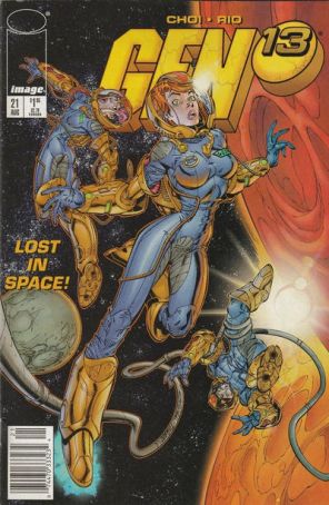Gen13 21 (Newsstand) published by Image with cover art by J. Scott Campbell