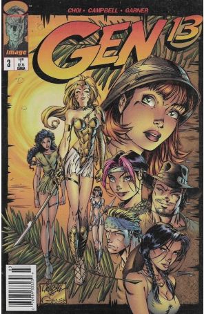 Gen13 3 (Newsstand) published by Image with cover art by J. Scott Campbell