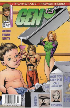 Gen13 33 (Newsstand) published by Image with cover art by Gary Frank