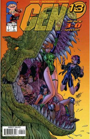 Gen13 3D 1A published by Image with cover art by J. Scott Campbell