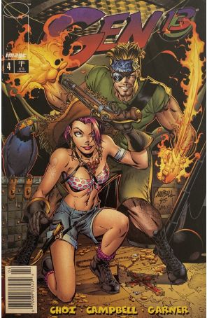 Gen13 4 (Newsstand) published by Image with cover art by J. Scott Campbell