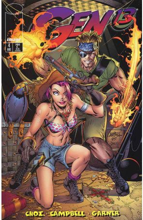 Gen13 4 published by Image with cover art by J. Scott Campbell