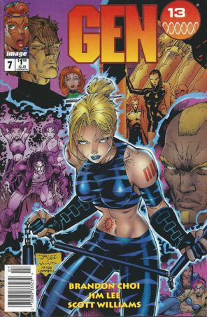 Gen13 7 (Newsstand) published by Image with cover art by Jim Lee