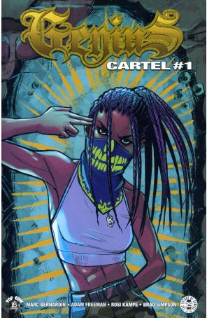 Genius Cartel 1A published by Image with cover art by Rosi Kampe