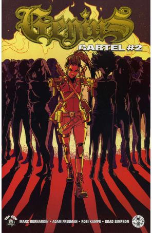 Genius Cartel 2 published by Image with cover art by Rosi Kampe