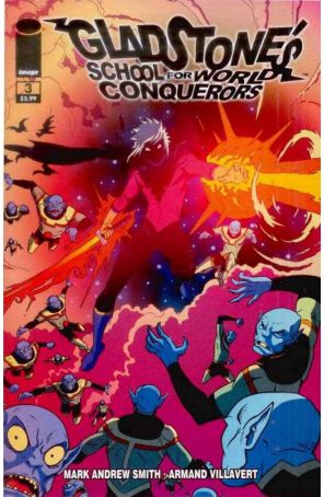 Gladstone's School for World Conquerors 3 published by Image with cover art by Armand Villavert