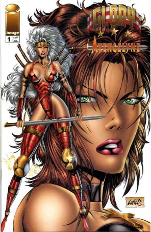 Glory/Avengelyne 1B published by Image with cover art by Rob Liefeld