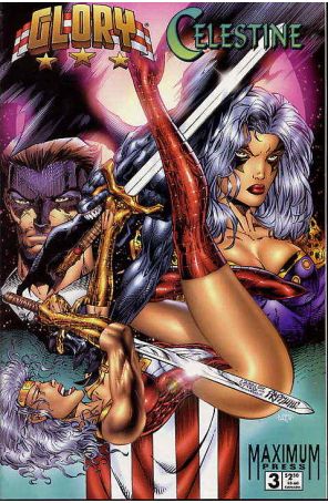 Glory/Celestine: Dark Angel 3 published by Maximum with cover art by Patrick Lee