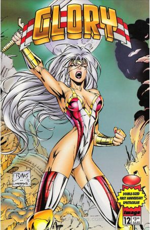 Glory 12 published by Image with cover art by Ed benés and Jon Sibal