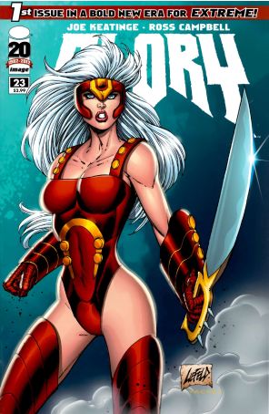 Glory 23A published by Image with cover art by Rob Liefeld