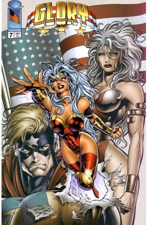 Glory 7 published by Image with cover art by Mike Deodato Jr. and Andy troy