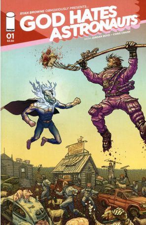 God Hates Astronauts (2nd Series) 1B published by Image with cover art by Geoffrey Darrow