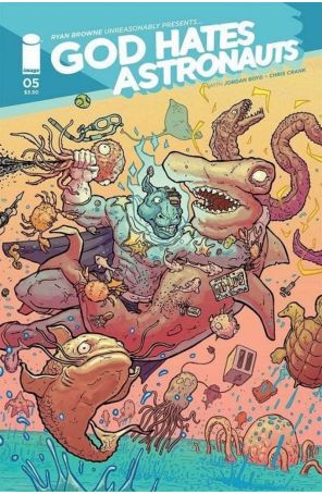 God Hates Astronauts (2nd Series) 5B published by Image with cover art by Nick Pitarra