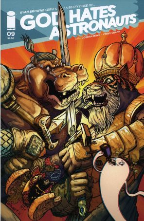 God Hates Astronauts (2nd Series) 9A published by Image with cover art by Ryan Browne