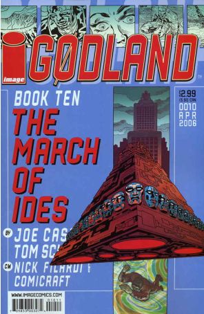 Godland 10 published by Image with cover art by Tom Scioli
