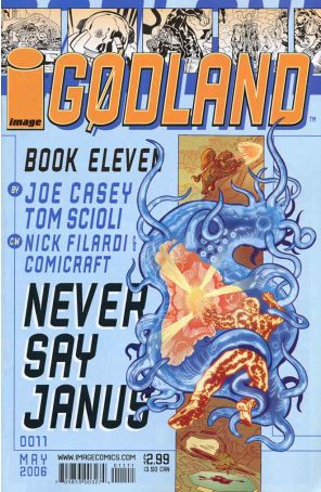 Godland 11 published by Image with cover art by Tom Scioli
