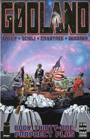 Godland 31 published by Image with cover art by Tom Scioli