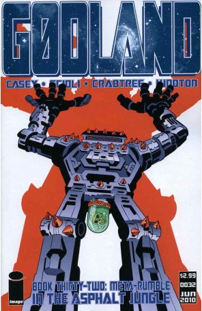 Godland 32 published by Image with cover art by Tom Scioli