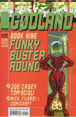 Godland 9 published by Image with cover art by Tom Scioli