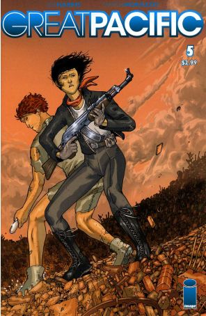 Great Pacific 5 published by Image with cover art by Martin Morazzo