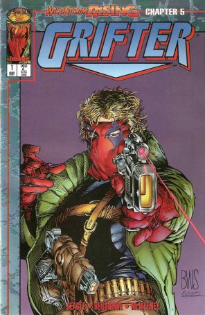 Grifter (Vol. 1) 1 (with card) published by Image with cover art by Barry Windsor-Smith