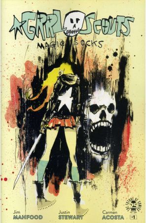 Grrl Scouts: Magic Socks 1A published by Image with cover art by Jim Mahfood