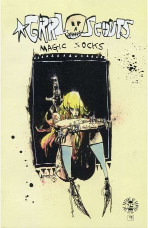 Grrl Scouts: Magic Socks 1E published by Image with cover art by Jim Mahfood