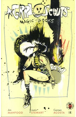 Grrl Scouts: Magic Socks 3A published by Image with cover art by Jim Mahfood