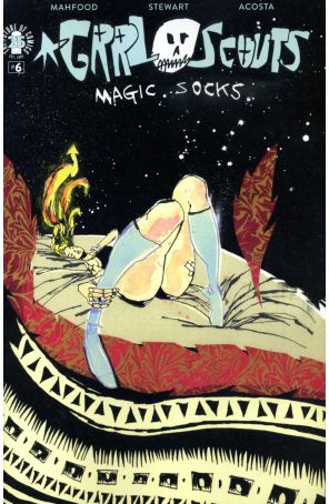 Grrl Scouts: Magic Socks 6A published by Image with cover art by Jim Mahfood