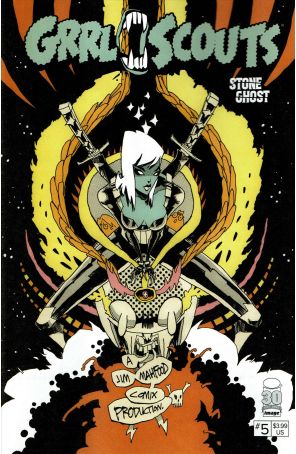 Grrl Scouts: Stone Ghost 5A published by Image with cover art by Jim Mahfood
