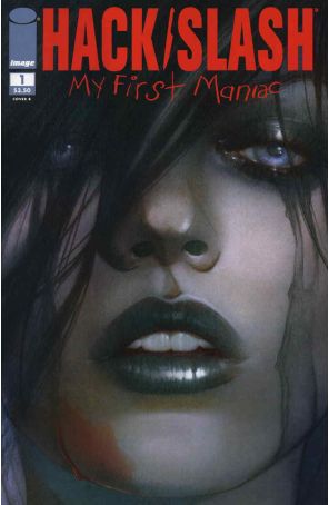 Hack/Slash: My First Maniac 1B published by Image with cover art by Jenny Frison