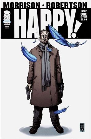 Happy! 1 (2nd) published by Image with cover art by Darick Robertson