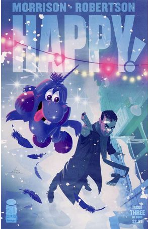 Happy! 3A published by Image with cover art by Rian Hughes