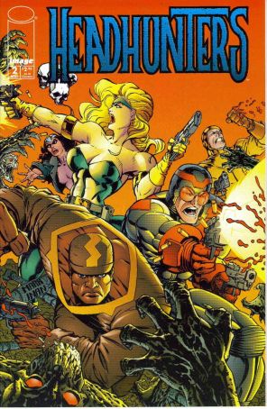 Headhunters 2 published by Image with cover art by Abel Mouton