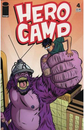 Hero Camp 4 published by Image with cover art by Robbi Rodriguez
