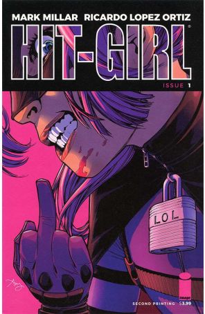 Hit-Girl (2nd Series) 1 (2nd) published by Image with cover art by Amy Reeder