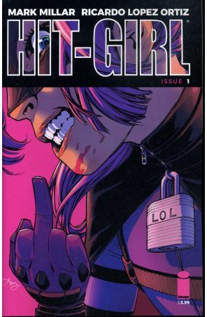 Hit-Girl (2nd Series) 1A published by Image with cover art by Amy Reeder