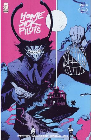 Home Sick Pilots 14B published by Image with cover art by Lamar Mathurin