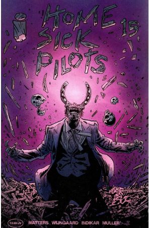 Home Sick Pilots 15B published by Image with cover art by Michael Walsh