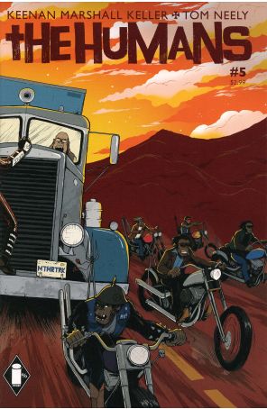 The Humans 5 published by Image with cover art by Tom Neely