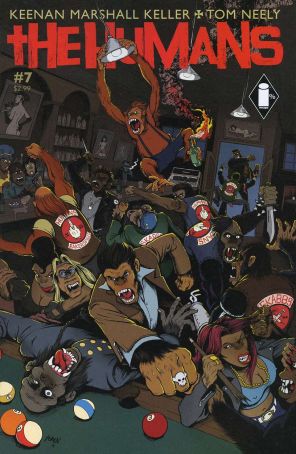 The Humans 7 published by Image with cover art by Kristina Collantes