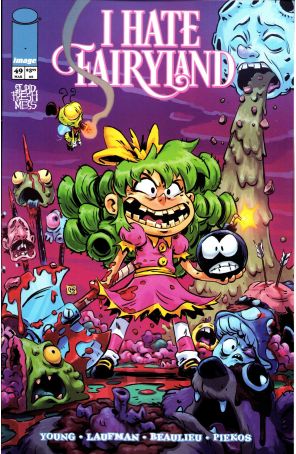 I Hate Fairyland (2nd Series) 49A published by Image with cover art by Derek Laufman